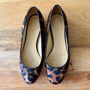 Cole Haan  Astoria Calf Hair Leopard AnimalPrint Nike Air Ballet Flats -Size 6